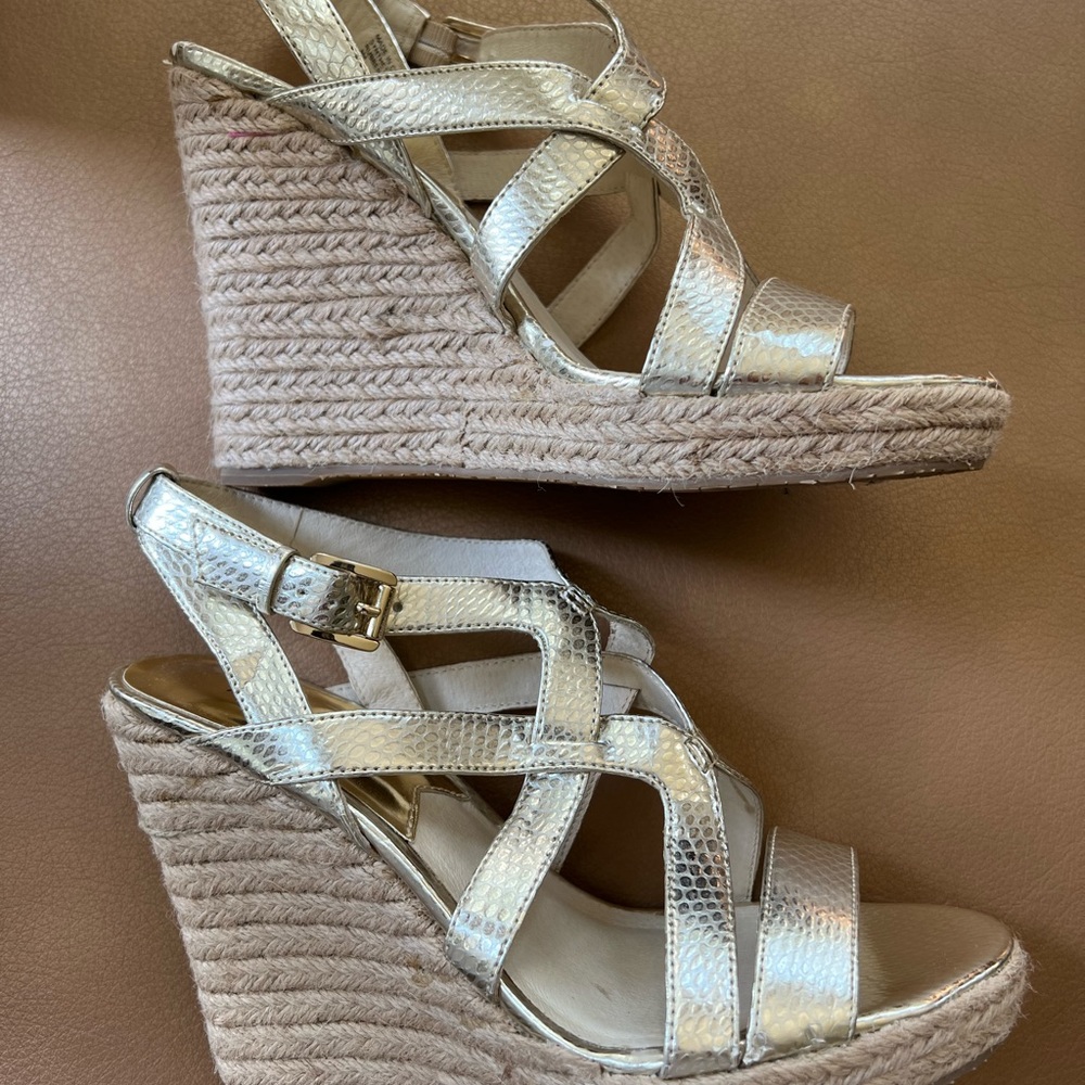 Michael Kors Gold espadrilles size 8